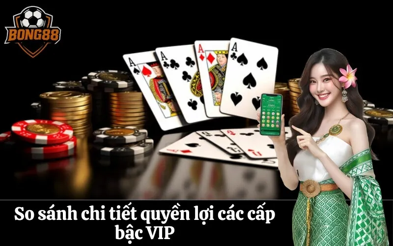 So sánh chi tiết quyền lợi các cấp bậc VIP